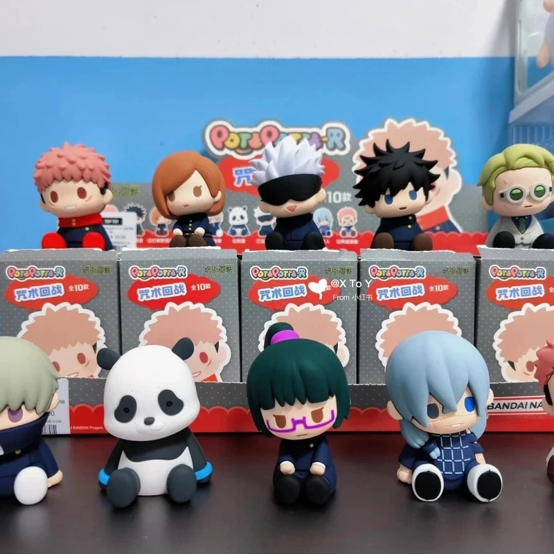 

Bandai Official Potepotte-r Jujutsu Kaisen Blind Box Figures Sitting Resin Mini Dolls Desktop Ornaments Collectibles For Fans