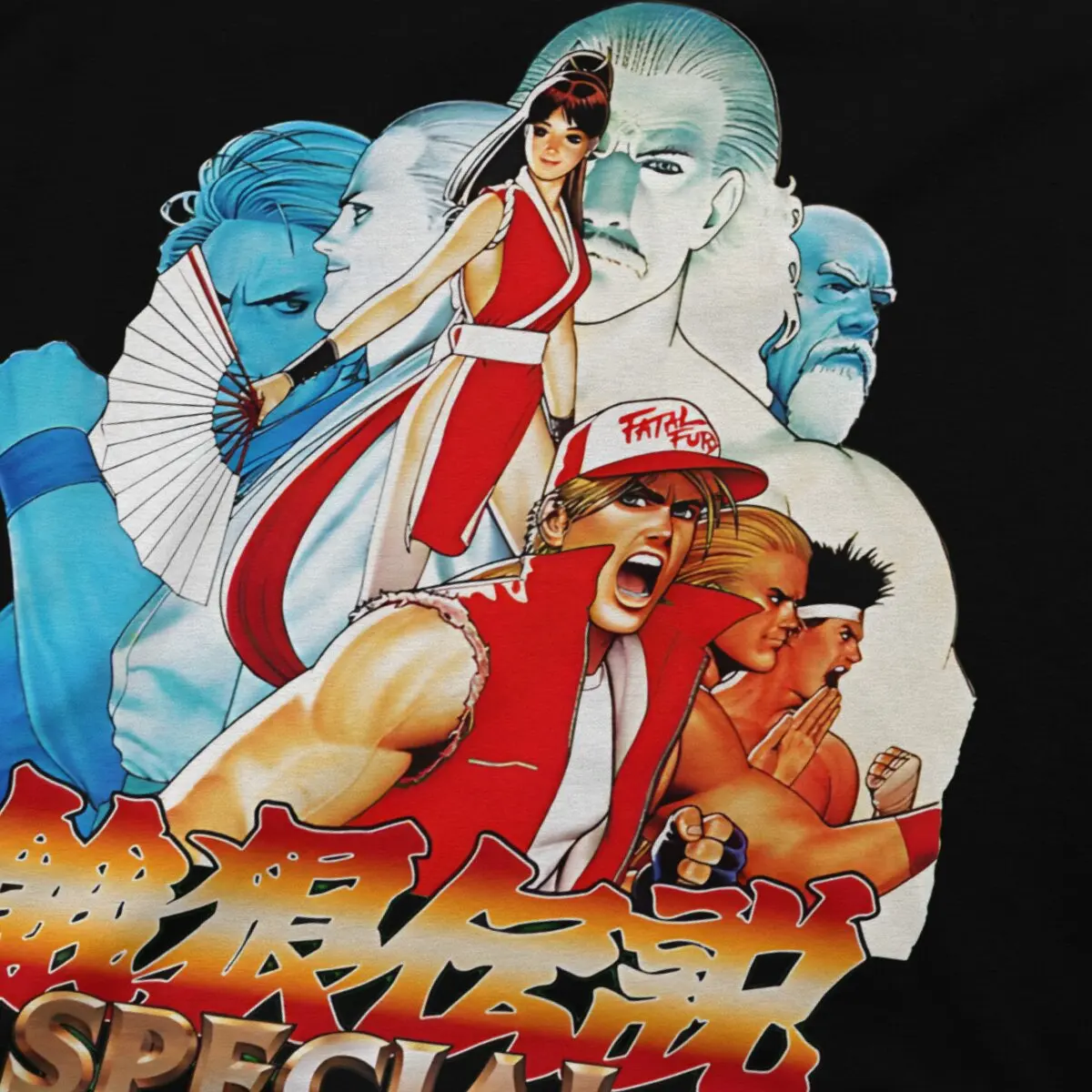 SNK\'s Fatal Fury Special O Neck TShirt Streetfight Original Polyester T Shirt Man\'s Clothes