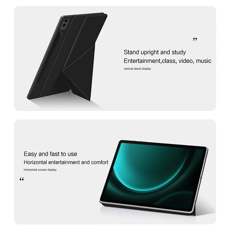 Magnetic Case For Samsung Galaxy Tab S9 FE 10.9 S7 S8 S9 11 Inch S7 FE S8 Plus S9 FE+ 12.4\