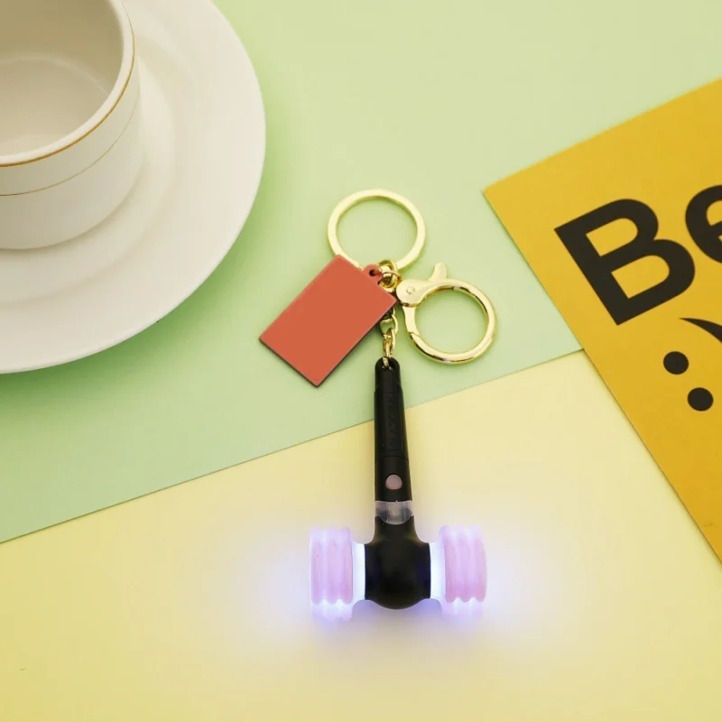 light stick Korea Kpop Lightstick lamp keyring luminous rod with electronic light pendant peripherals same style