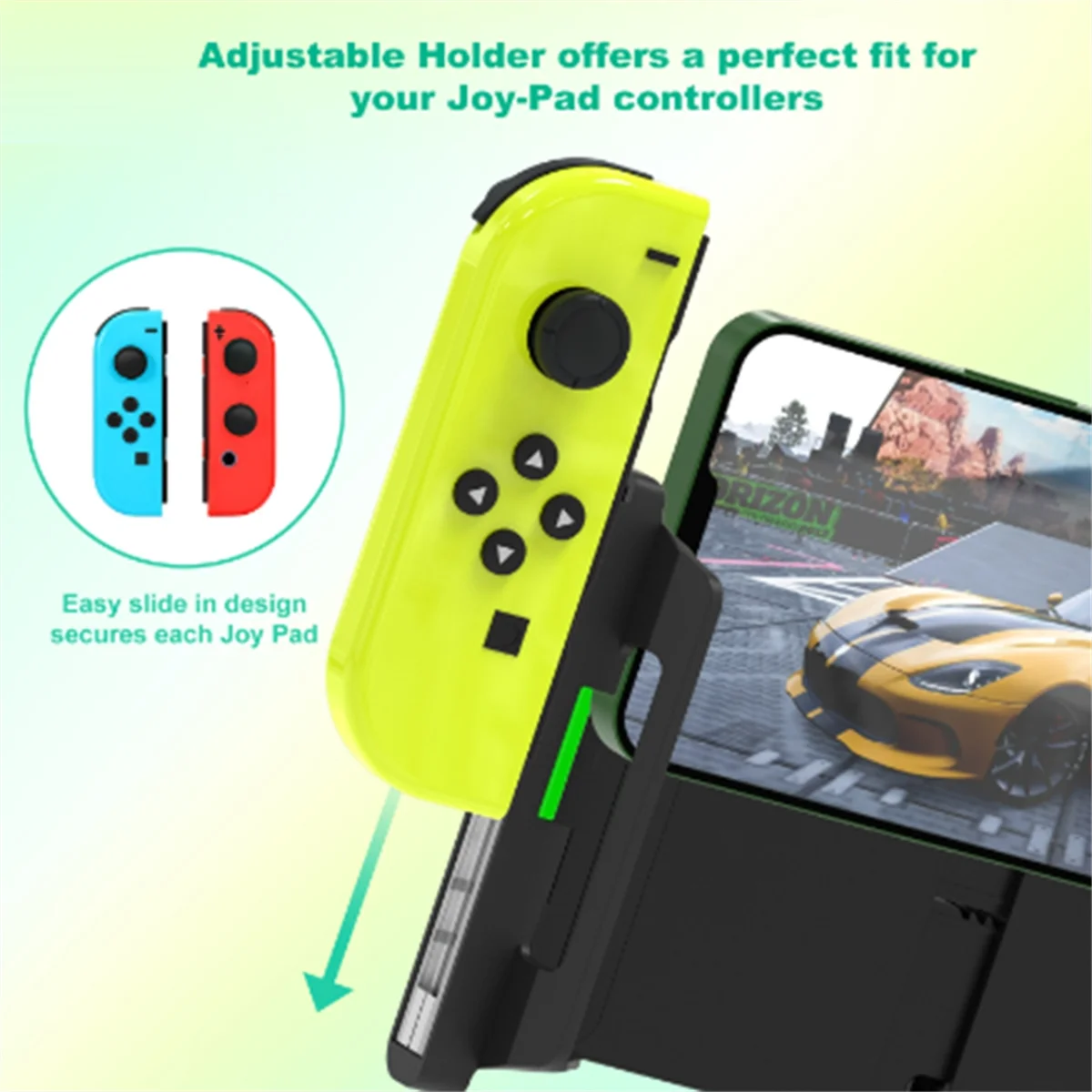 N91R Handy-Spiel-Controller, Gaming-Griff-Adapter, passend für Nintendo Switch/Oled Joy-Con für IOS Android Gaming-Halter