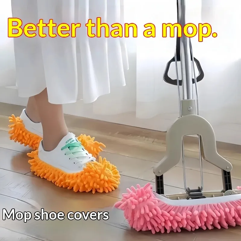 Lazy Floor Cleaning Slippers Indoor Rag Men Mopping Slippers Cover Women Slippers Dust Mop Slipper  Bedroom Shoes