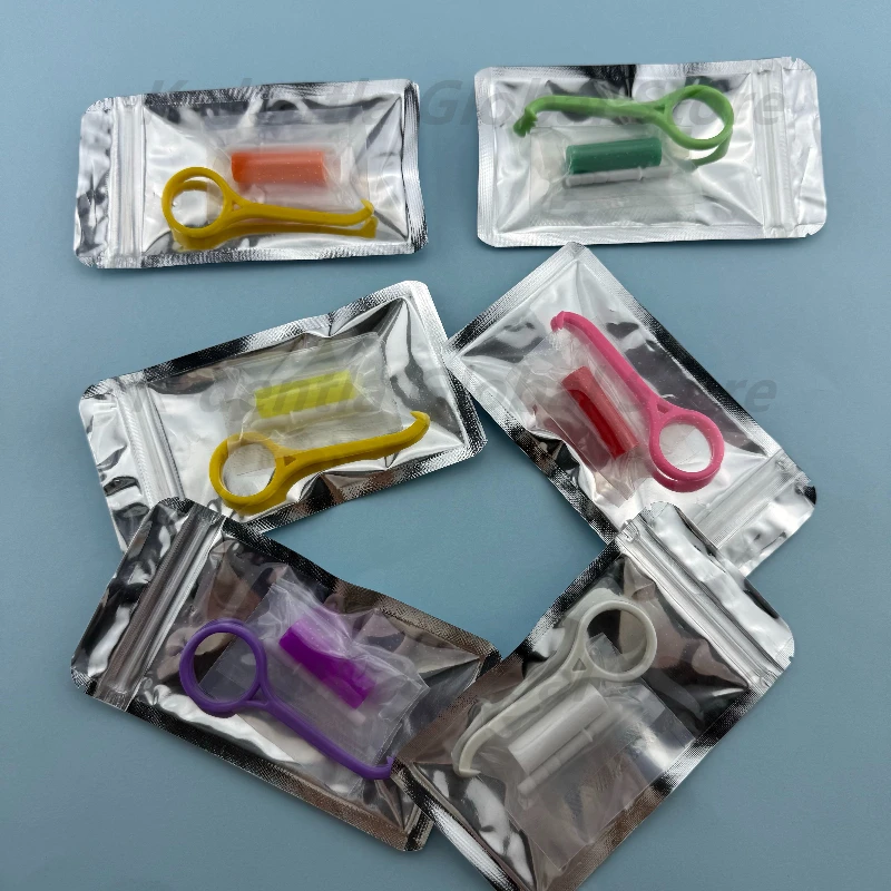 

42 Sets Dental Orthodontic Aligner Removal Hook Portable multicolor Tooth Socket Removal Tool With Chewie Extension Rod
