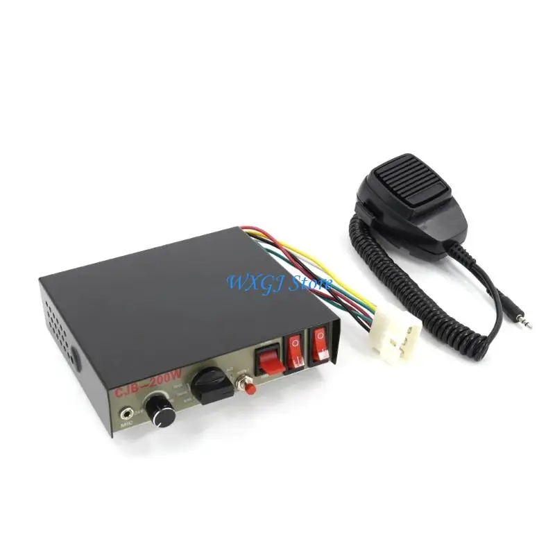 

37JE 200W 12V All Weather Vehicle Public Address System Amplifier Upgrades for Reliable Outdoor Communication & Emergencies