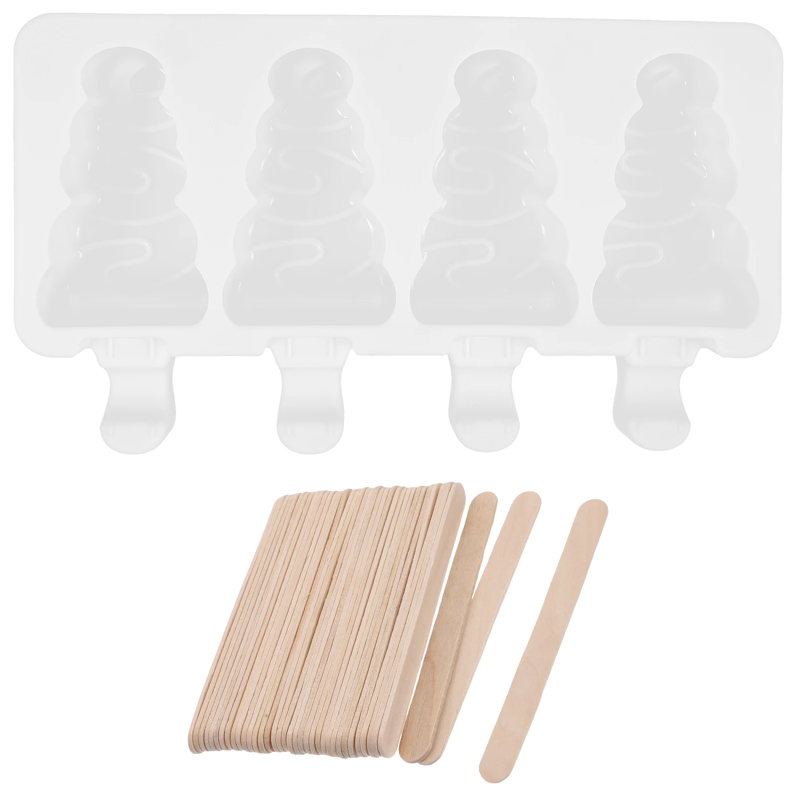 

Ice Cream Mold Popsicle Baby Cake Holder Homemade Molds Kids for Making Maker Household