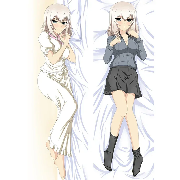 

180cm Girls Und Panzer Itsumi Erika Pillow Case Cute Anime Household Items Cartoon Gift Hugging Body Pillow Cover Decoration