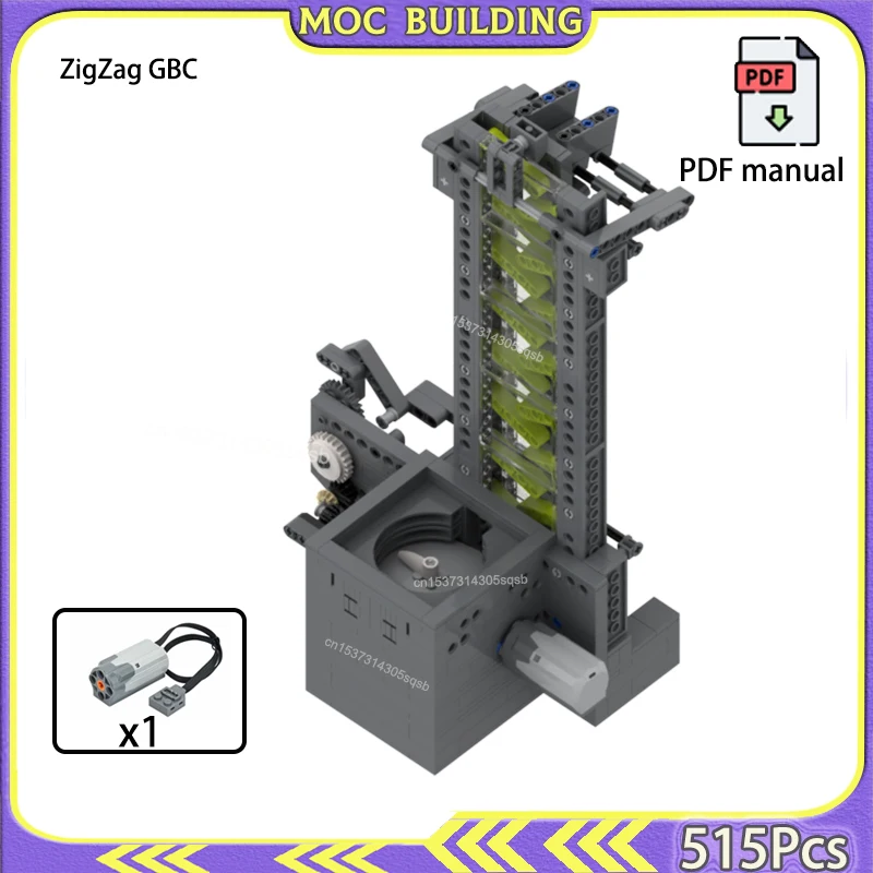 

GBC ZigZag Lift Модуль MOC Строительные блоки DIY Кирпичи Технология Отличный шар Сохранение Игрушки Рождественские подарки Подарок на день рождения