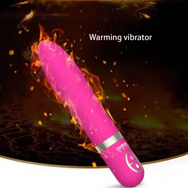 20RF 10 Vibration Modes Vibrator G Spot Heating Stimulator USB Rechargeable Massager Adult Sex Toy for Women