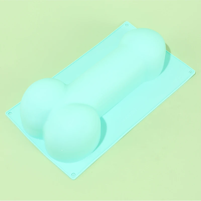Molde 3D creativo en forma de pene para pastel, silicona de grado alimenticio, Fondant, jabón, hongos, suministros de parodia para fiesta de