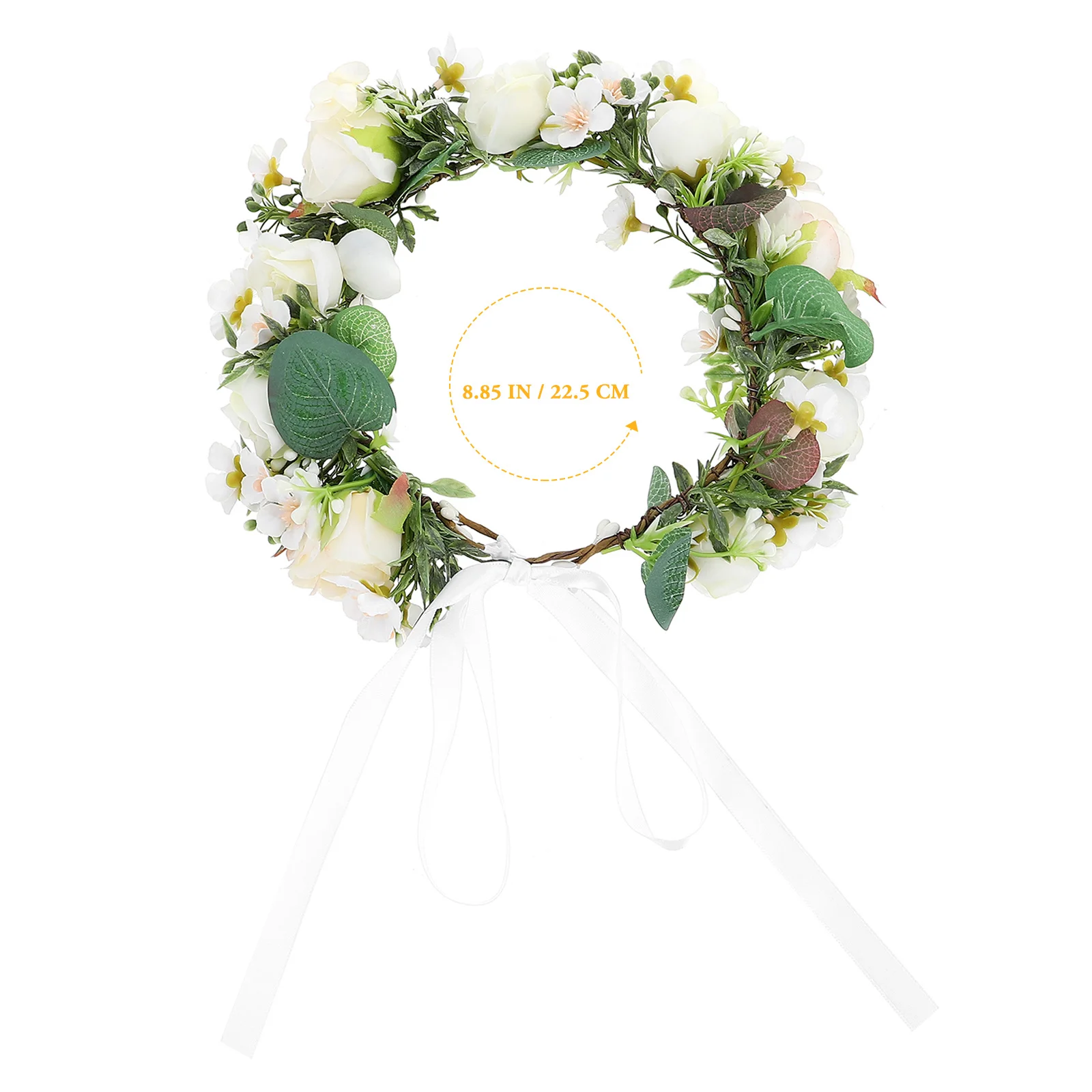 

Bridal Floral Crown H made Silk Flower Hair Wreath Wedding Accessory Bridal Headdress Beautiful Design Elegant Style