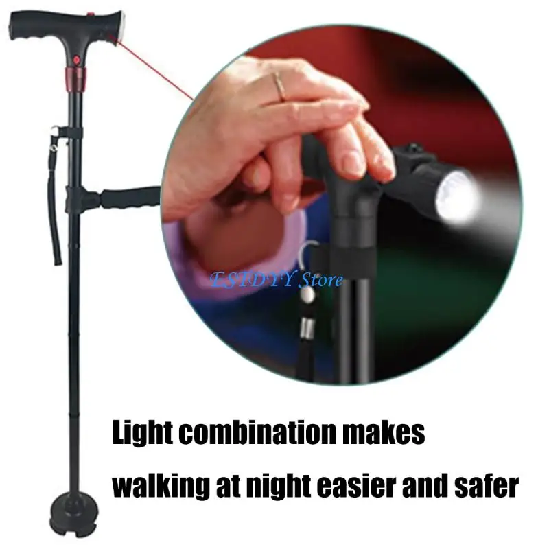 

G6DE Regulable Height Folding Hiking Light weight Aluminum Construction Ergonomic Grip Compacts Travel