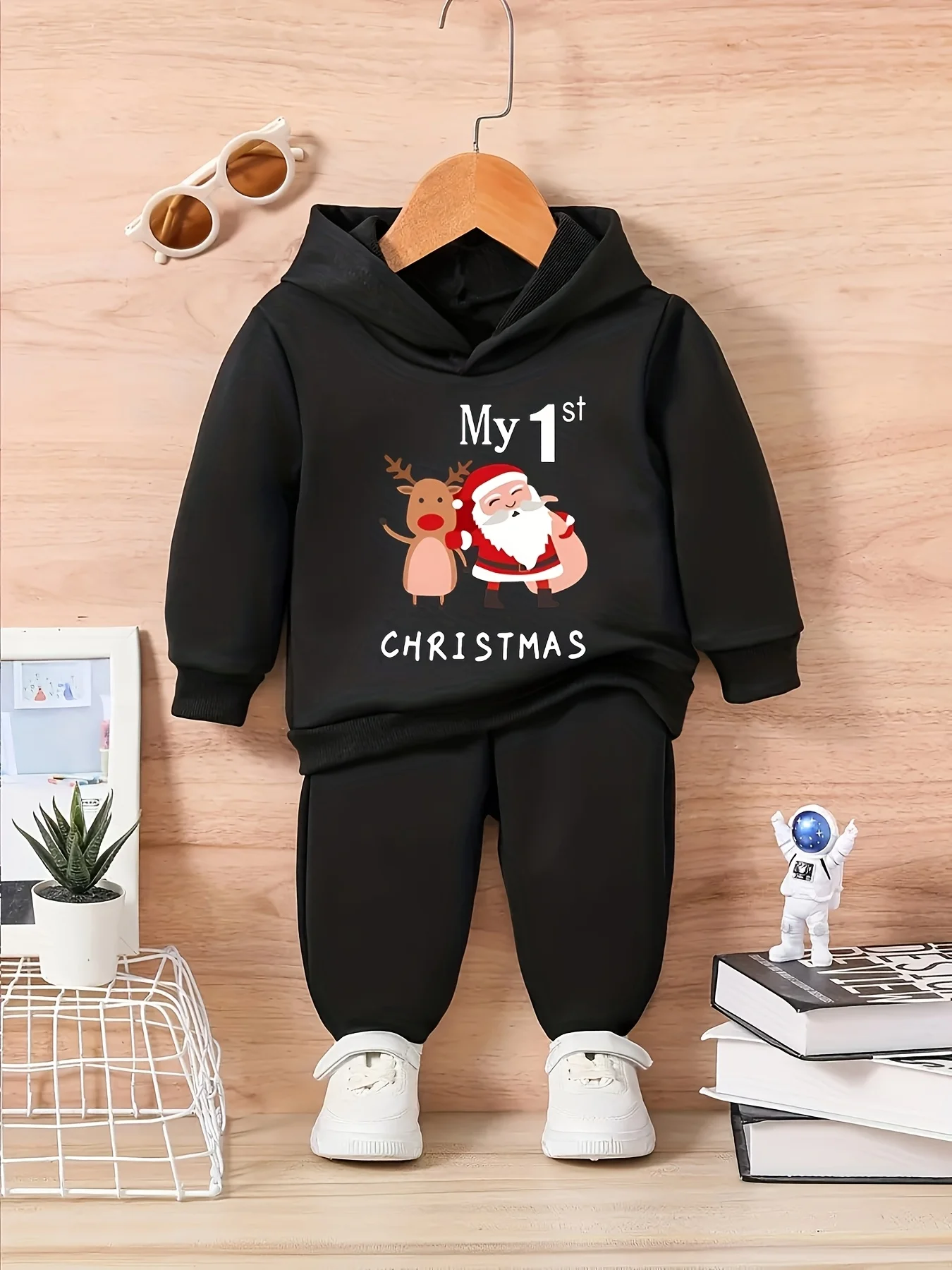 0-3yrs old infant baby boys girls twins Christmas hooded winter clothings sets Newborn Baby X'mas Gift Twins Christmas Outwear