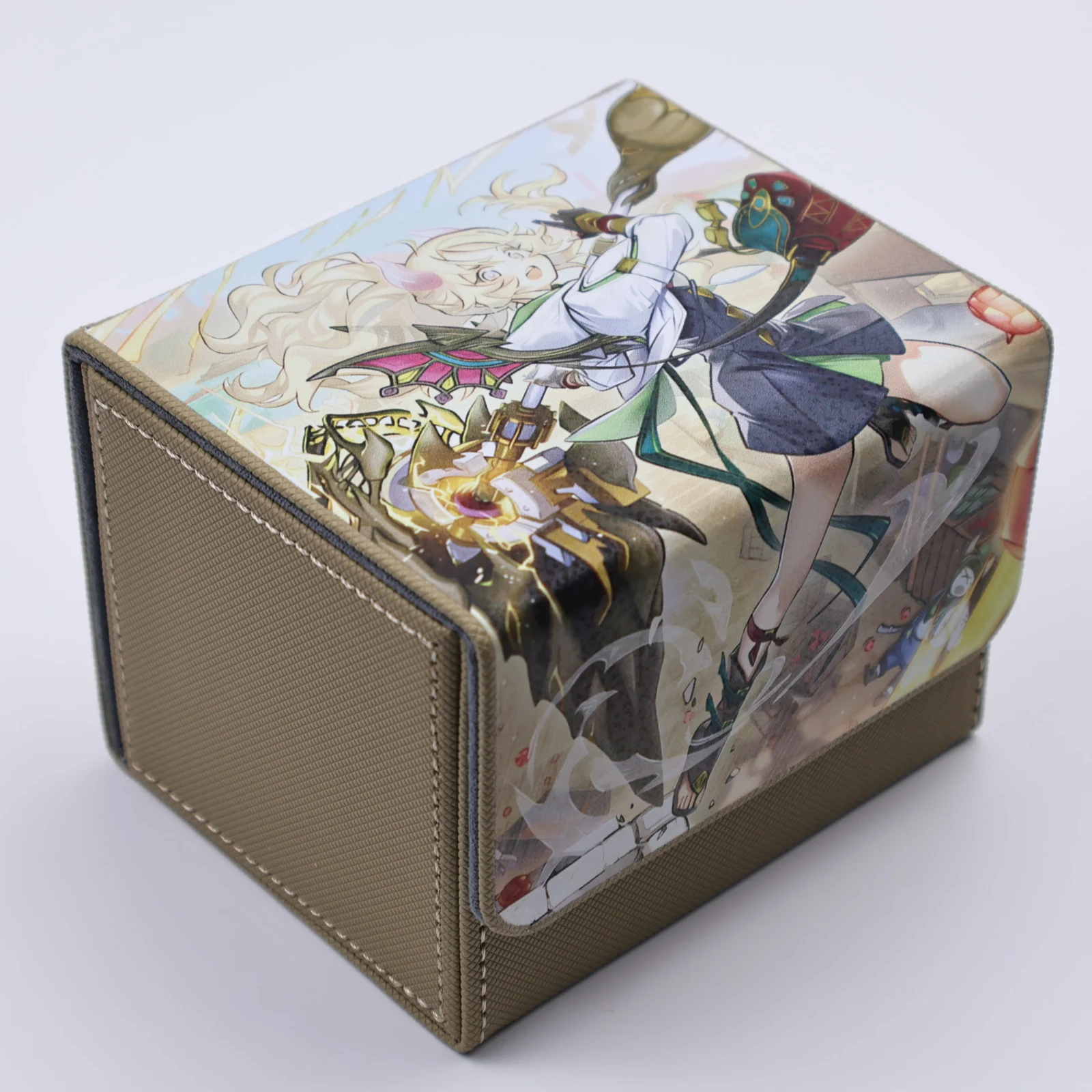 Diy zelfgemaakte Yu-Gi-Oh! Incredible Ecclesia De Deugdzame Kaart Opbergdoos Lederen Opbergkaart Beschermhoes Kaart Cadeau Speelgoed