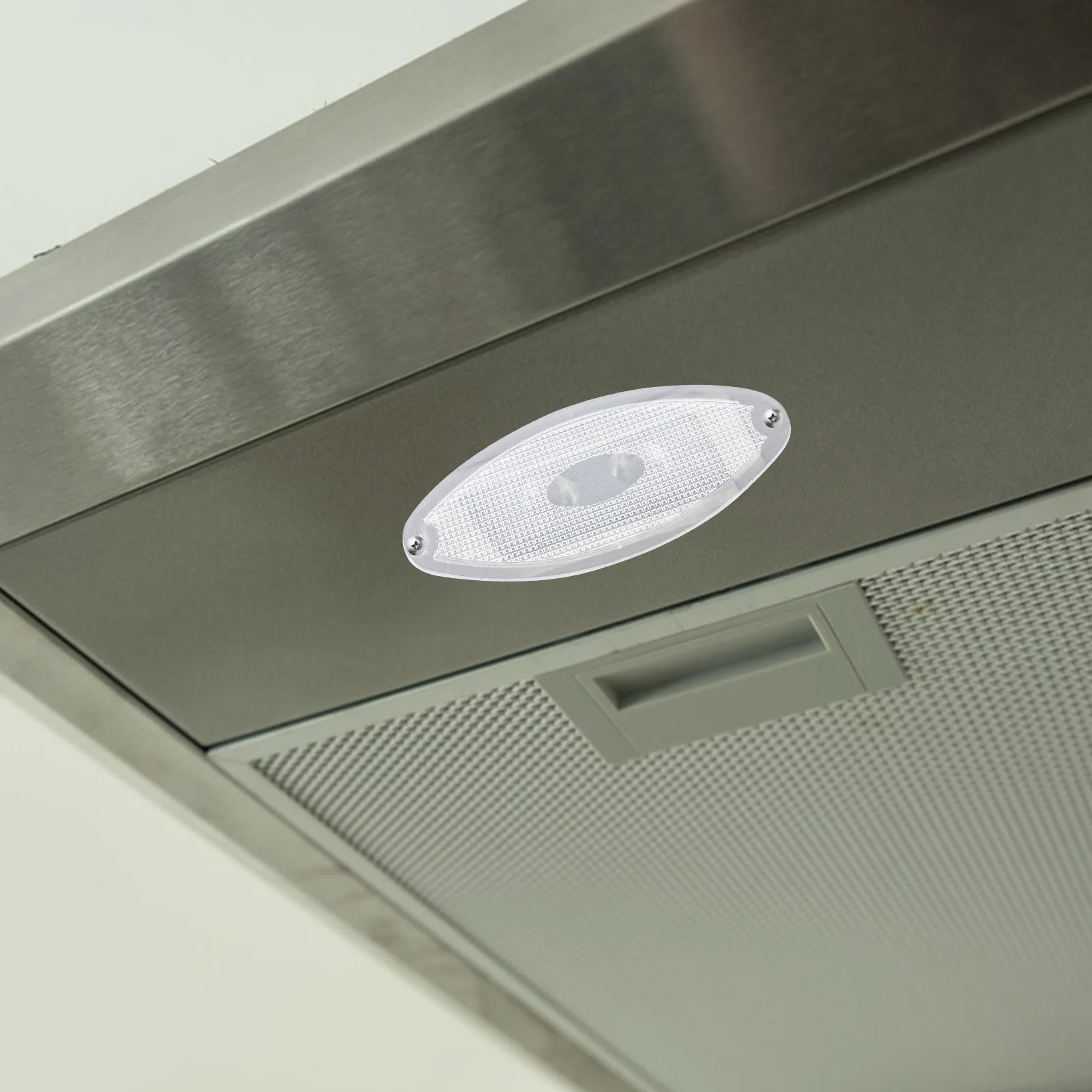

2Pcs Oval Range Hood Light Cover Plastic Lamp Shade Chinese Design for Kitchen Vent Hood Lighting Replacement Parts Easy Install
