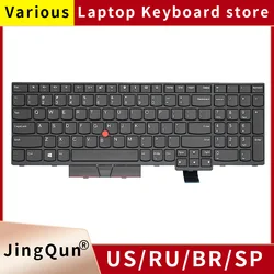 Teclado retroiluminado ruso para portátil, accesorio para Lenovo Thinkpad T570, P51S, T580, P52S, 01ER564, 01ER605, 01HX241, 01HX281, 01EN951, 01ER523