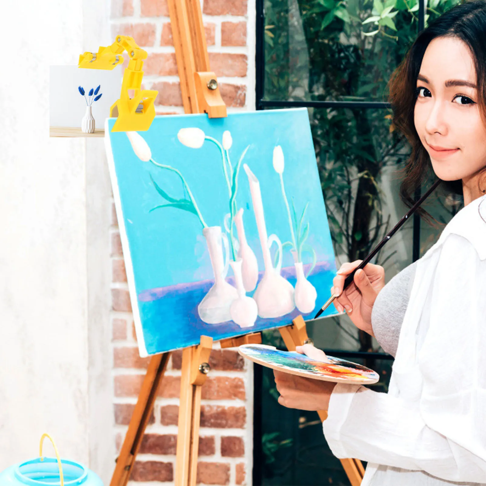 

5Pcs Double Head Clamp for Drawing Boards 360 Rotate Secure Phone Book Photo Clip with Sponge Padding Art Stationery Supplies