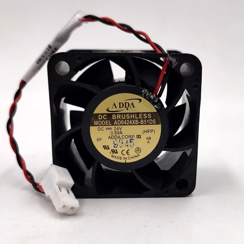 New CPU Fan for ADDA AD0424XB-B51DS 24V 0.50A 4028 4cm frequency converter high air volume violent Cooling Fan 40*40*28mm