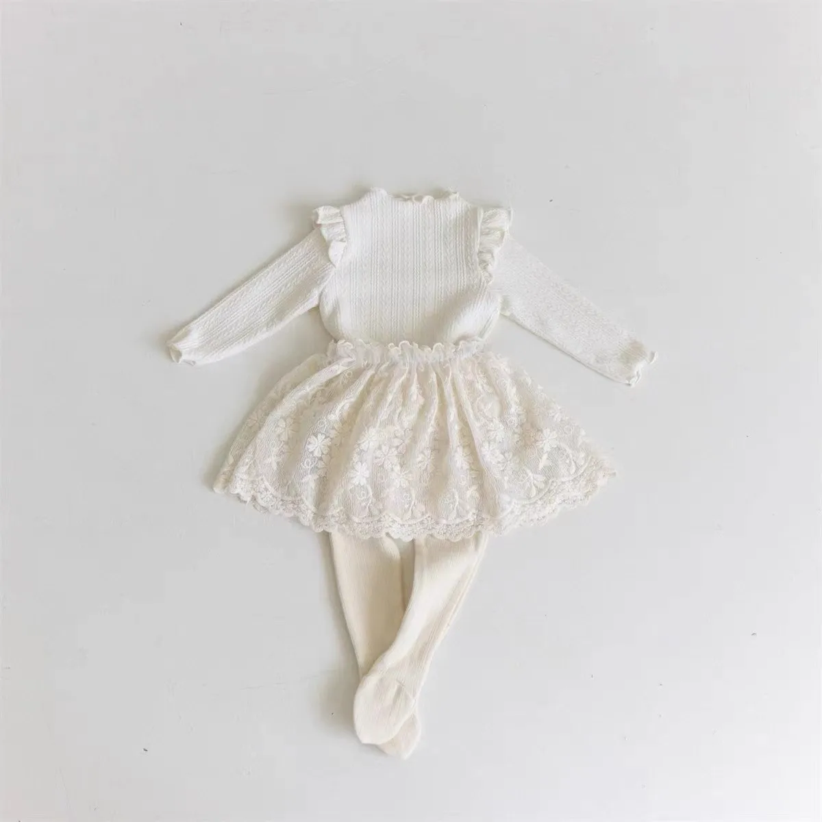 2024 Summer Baby Girl Skirt Cotton Lace Embroidered Toddler Princess Skirt Sweet Girls Infant All Match Tutu Skirt