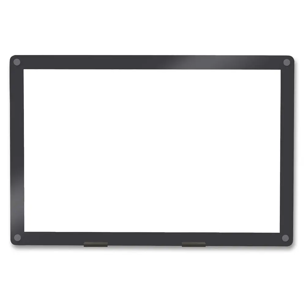 لوح المسح الجاف القابل للتخصيص، زجاج شفاف، أساسيات المكتب، 24.5 × 36.5، عبوة واحدة #3