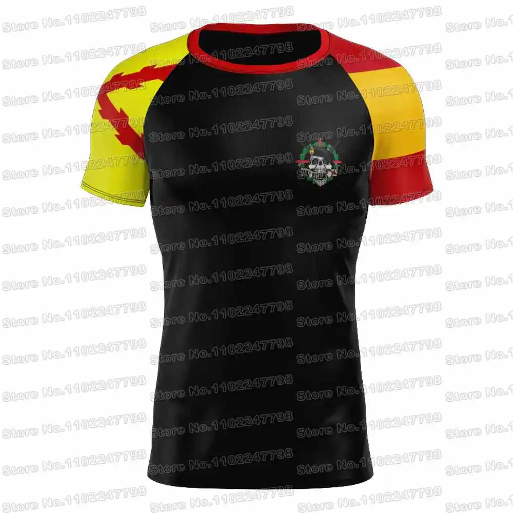 Spanish Rimz Asturias 31 V2 T Shirt Spain Army Military Outdoor Tech Shirts Men Clothing Training Tops Fitness Jersey Running