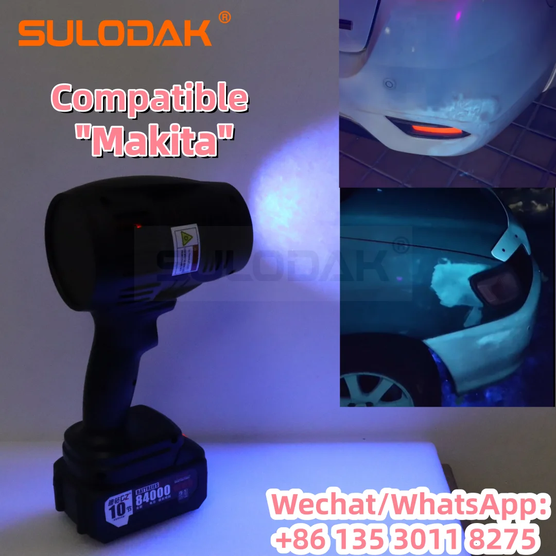 

Handheld Compatible Rechargeable UV LED Curing Lamp for Automotive Putty Repair Paint Defect Detection Surface Inspection Light