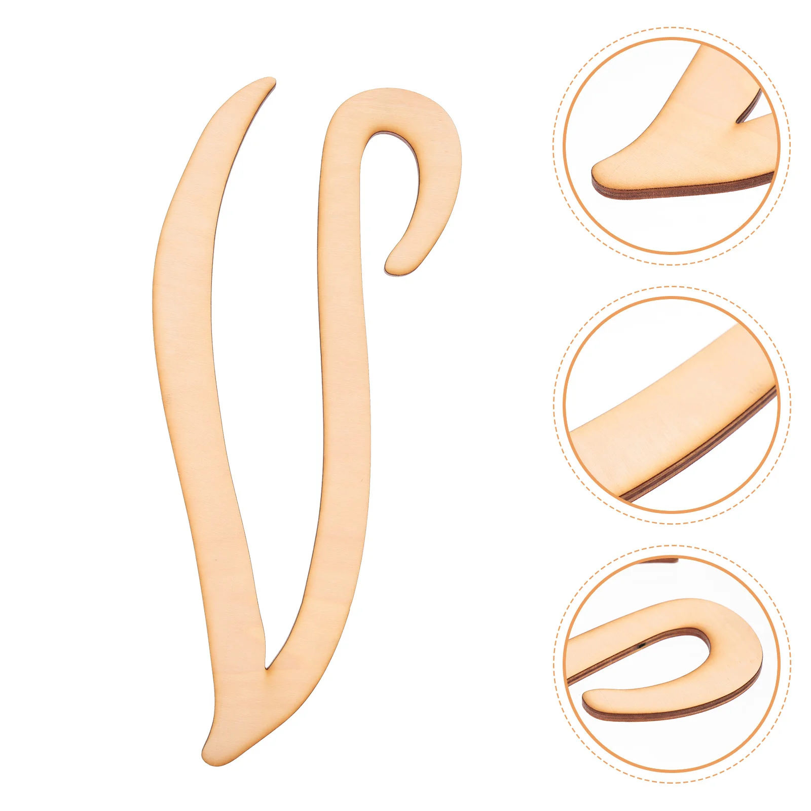 

Unfinished Wood Letters Wall Hanging Wooden Cursive Large Decor Alphabet Decoration