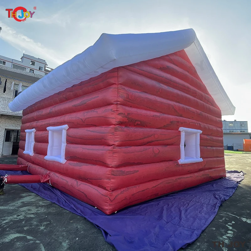 4x3m/5x4m/8x6m Giant outdoor Inflatable Christmas tent Inflatable Santa Grotto Christmas House