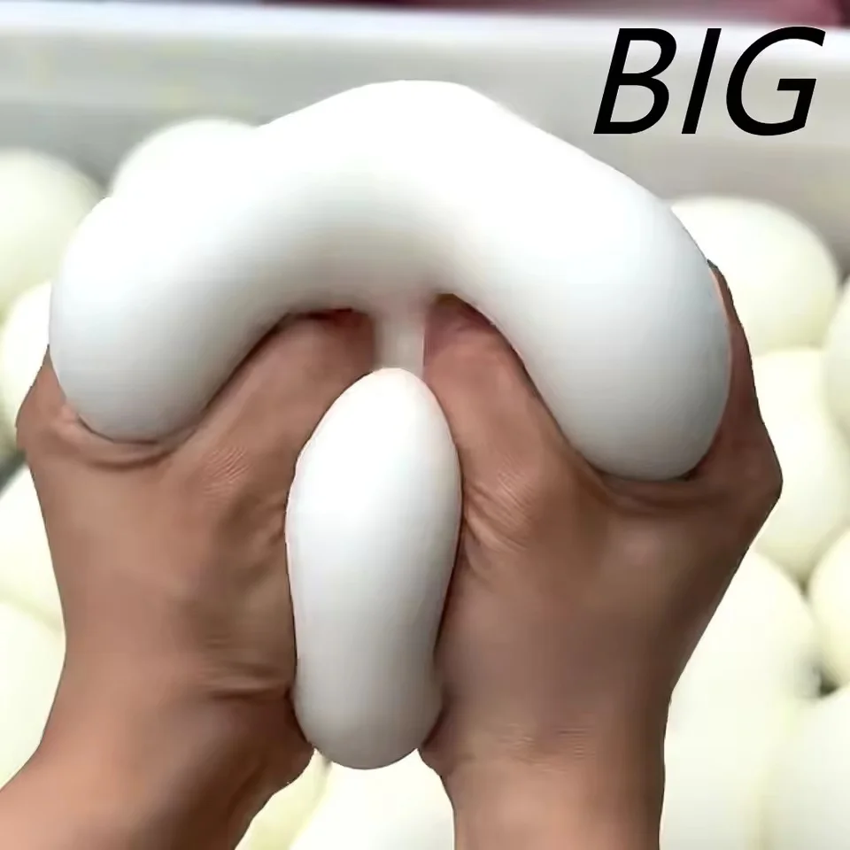 Großer Quetschbarer Brot-Stressball Fidget-Spielzeug Weicher Brötchen-Quetschball Stressabbau Langsam Aufsteigendes Sensorisches Spielzeug für Erwachsene Entspannende Geschenke – Detail 2