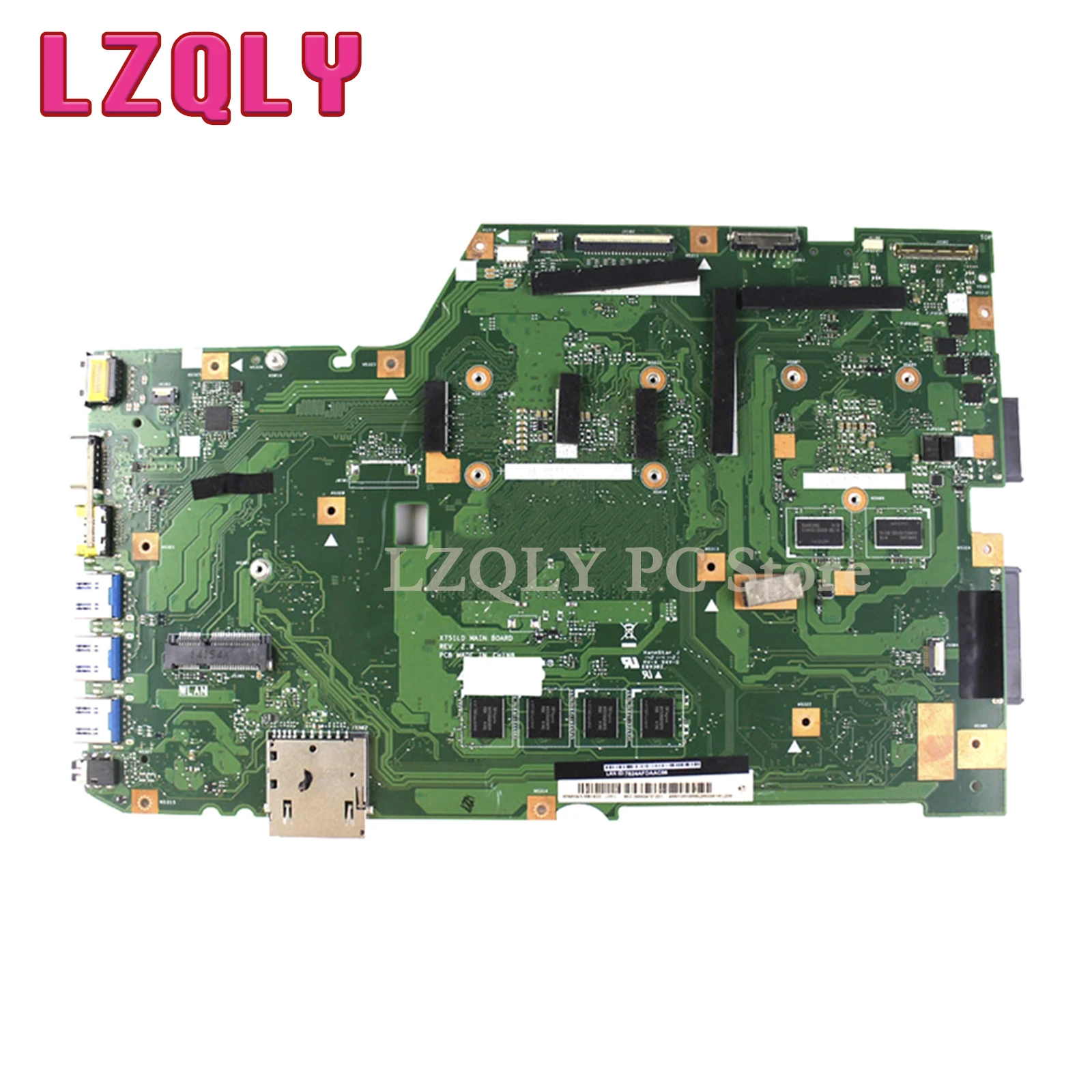 LZQLY For Asus K751LD F751LDV X751LDV X751LJ X751LB X751LN X751LD Laptop Motherboard I3 I5 I7 4th V2G 4GB 100% Working