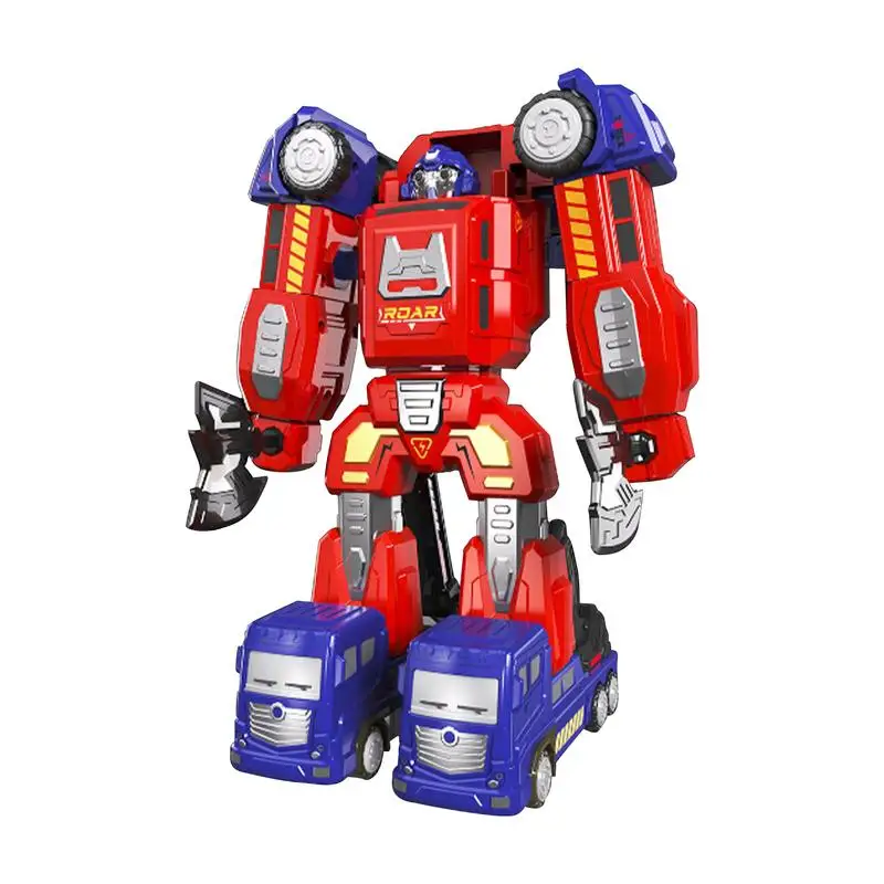 Robot transformateur, jouet d'action, jeu éducatif interactif et amusant pour garçons et filles, jeu pour enfants, fête de noël