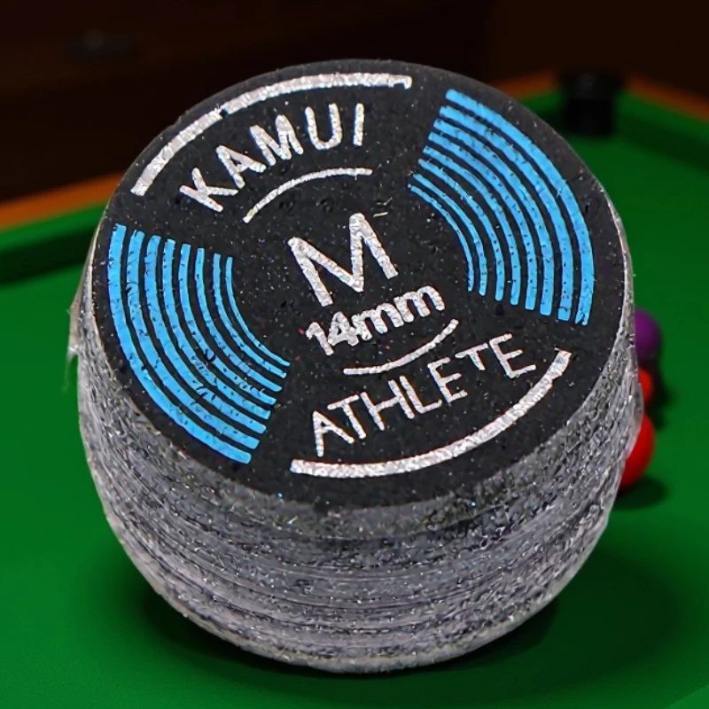 

1 шт., 14 мм, S/M/H, качественный кожаный наконечник для кия для бассейна, бильярда, девять шариков, наконечник для кия, жесткая мягкая головка