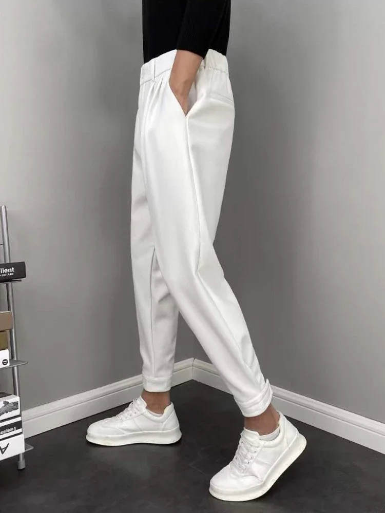 Draped Fluid Trousers for Men Office Work Man Suits Pants Plus Big Size Fabric Slacks Luxury Korean Reviews Many Dress JJ1193