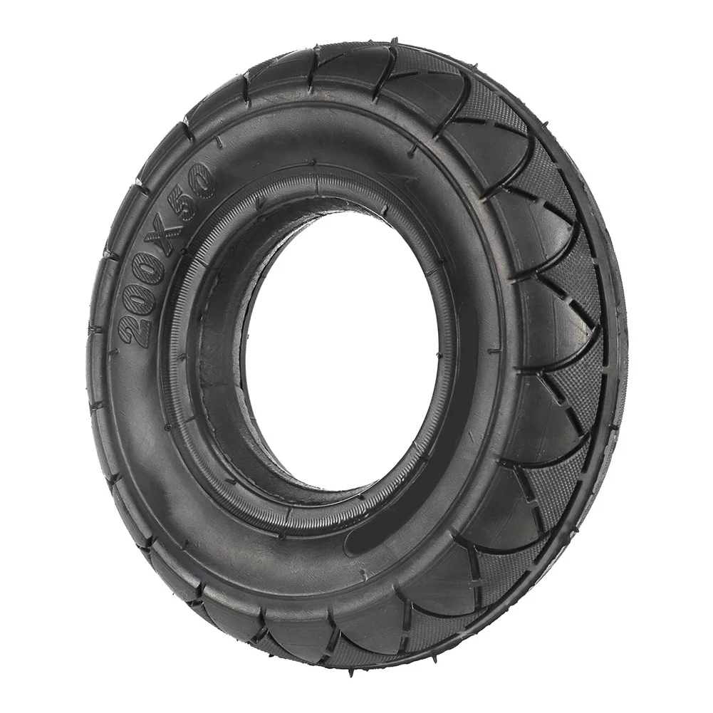 1pc Tire 8 Inch 200*50 Rubber Solid Tires Wear-resistant For Electric Scooter 200x50 Tyre Anti-puncture Anti-flat Tire Parts