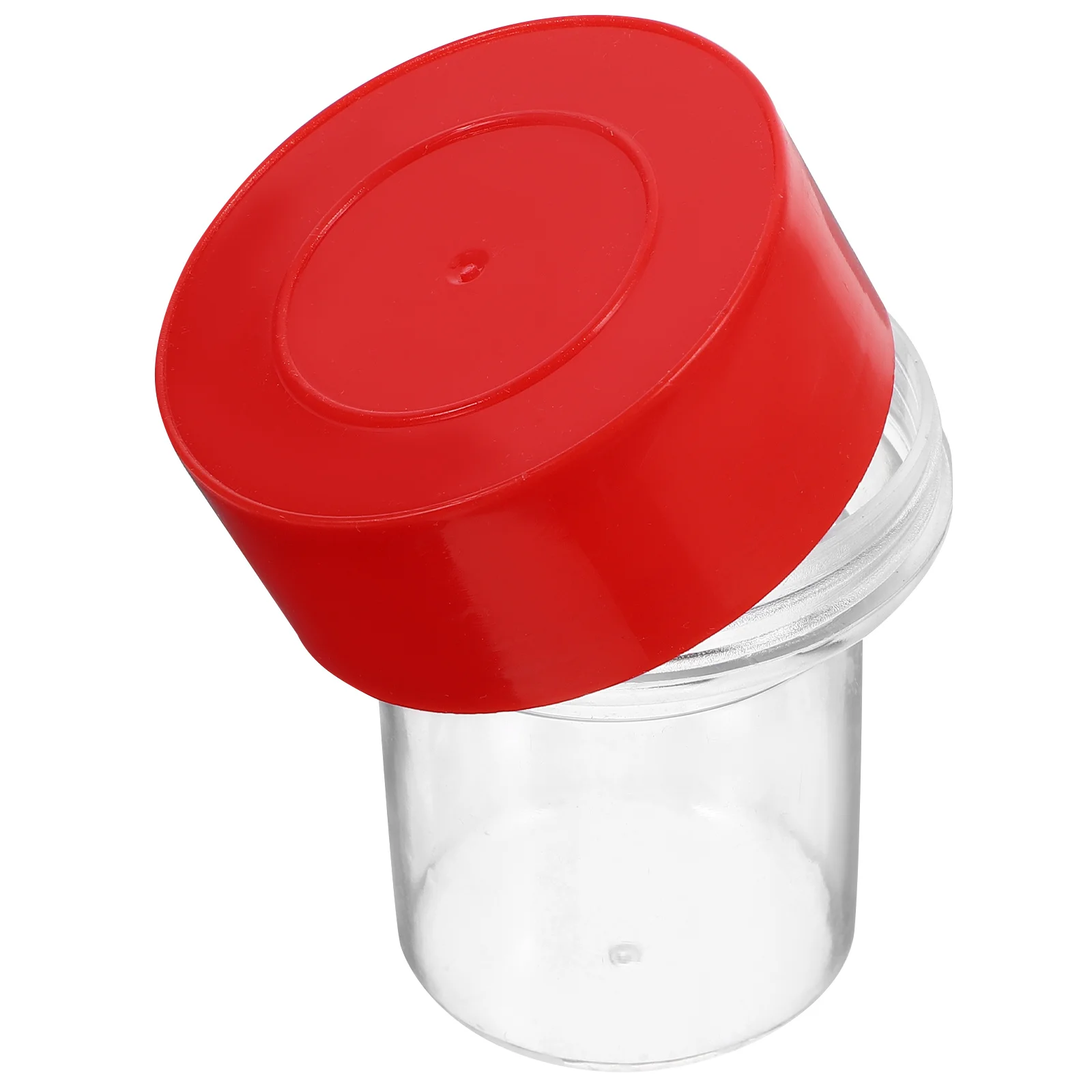 

10Pcs Transparent Plastic Box Stamp Organizer Round Design Office Home Seals Container Accessory Clear Storage Containers