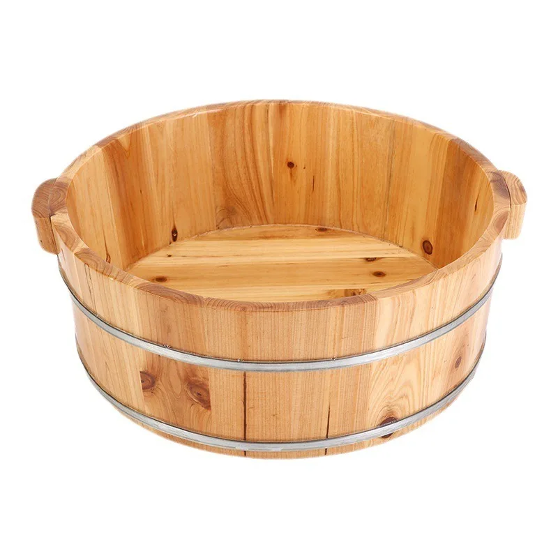 Wood Footbath Basin Foot Soaking Bath Basin Foot Bucket Footbathing Home Supplie Sooth Surface Foot Soaking Tub