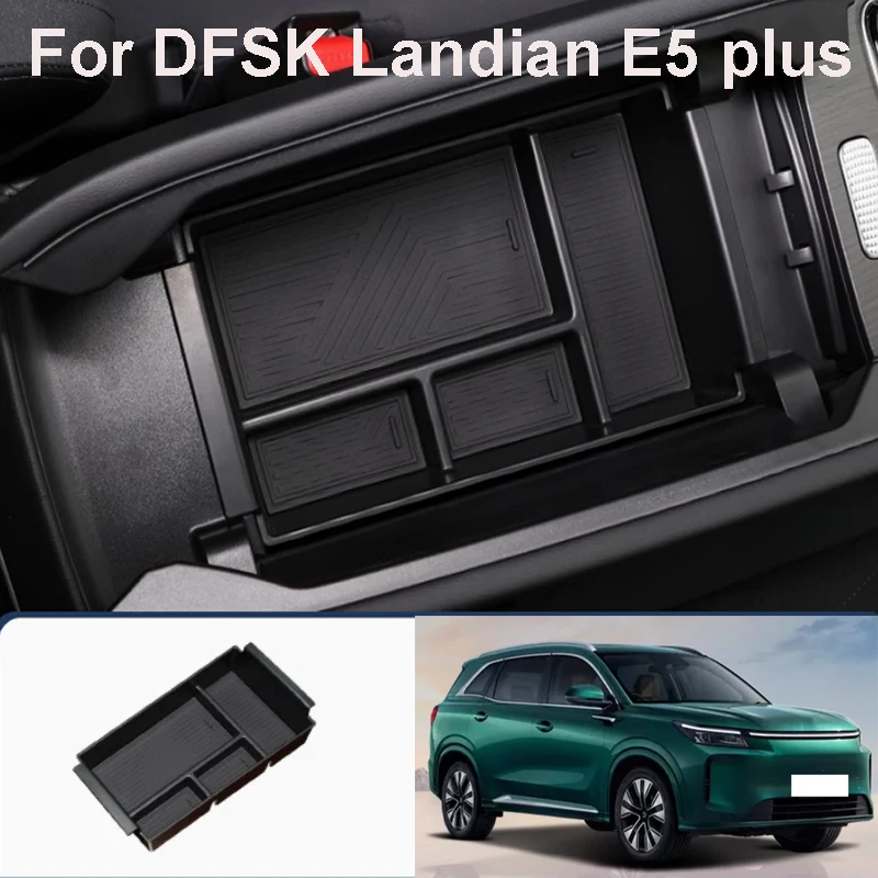 Anti-Slip Armrest Storage Box For DFSK Landian E5 Plus 2025 NEV Car Central Console Organizer Interior Accessories