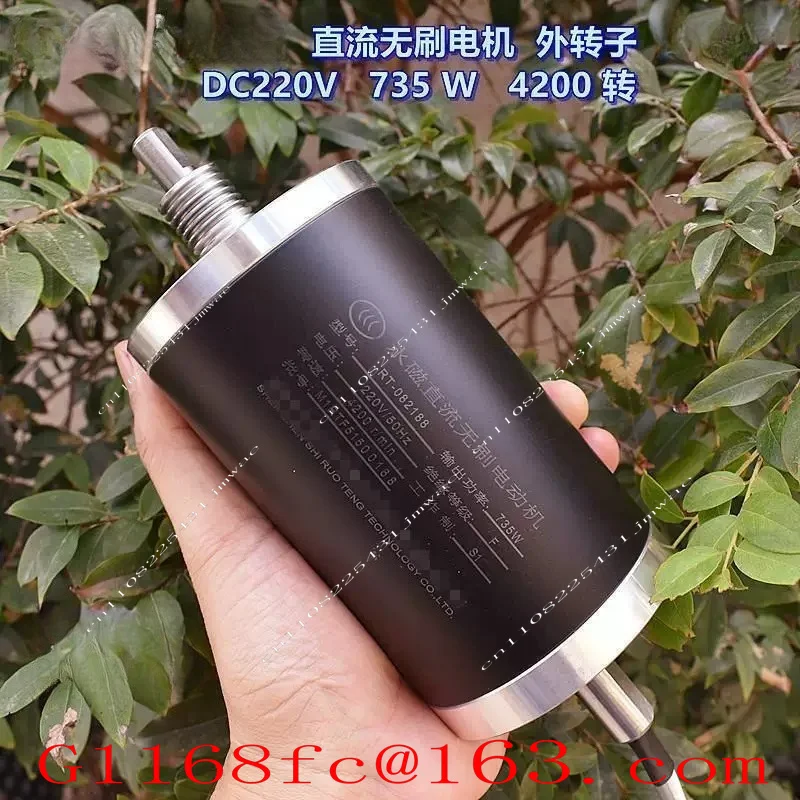 High Power, Treadmill DC Brushless Motor DC220V735W External Rotor