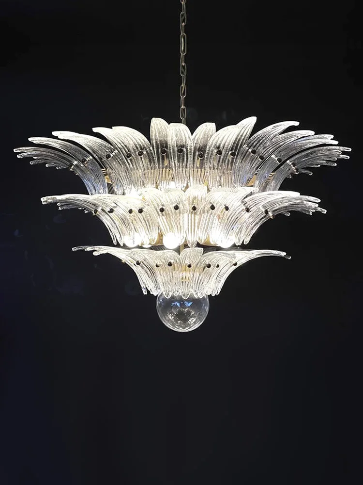 

Коттедж ручной работы стеклянный подвесной светильник с лепестками светодиодный домашний деко винтажный хрустальный подвесной светильник для гостиной высокий потолочный светильник