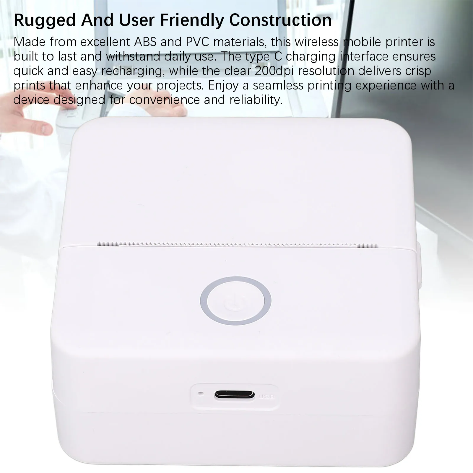 포켓 블루투스 프린터 10 롤 종이가있는 가정 및 학교 용 소형 다기능 무선 열 스티커 메이커 기계