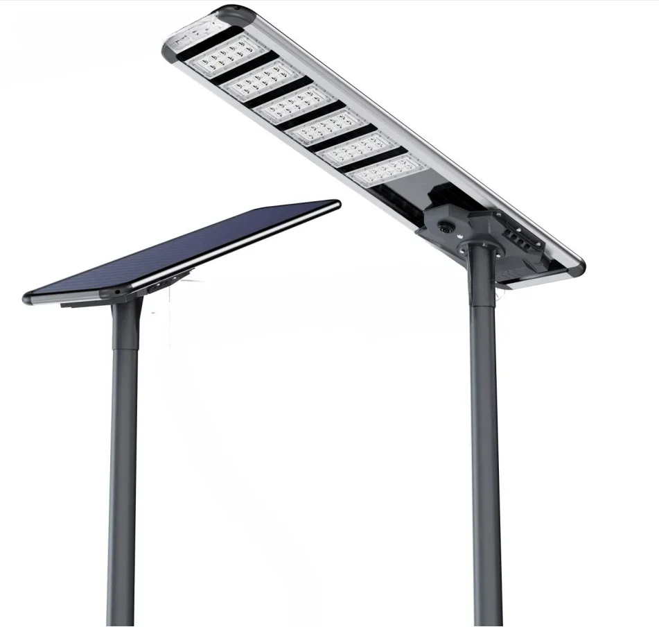 المبيعات الساخنة الكل في واحد ضوء الشارع LED بالطاقة الشمسية 150 واط 200 واط 300 واط IP65 مصباح الشارع ضوء الحديقة الشمسية