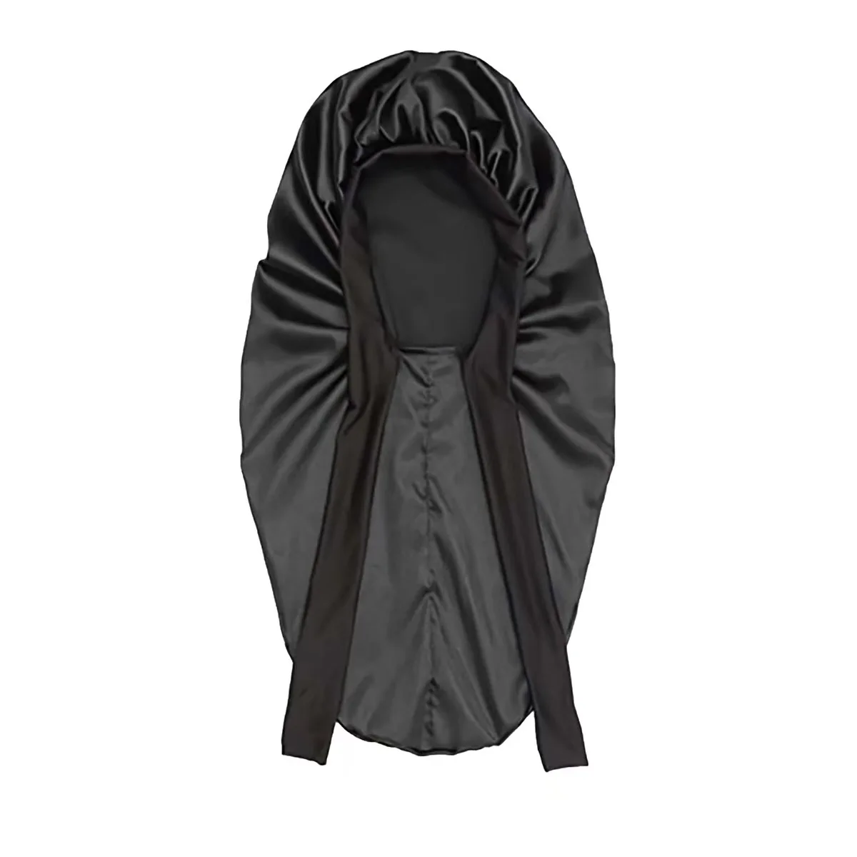Women long Oversized Elastic Satin Bonnet Sleeping Cap With Ribbon Breathable Sleeping Cap Turban Sleep Headwear Bandanas image 6