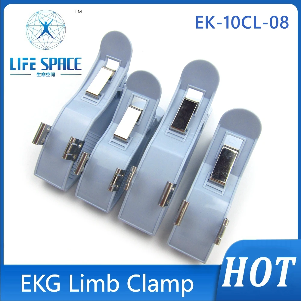 

EKG Limb Clamp clip Electrodes Nickel-plated 3.0 4.0 double purpose For Ecg Ekg Cable Electrocardiograph Machine 4pcs