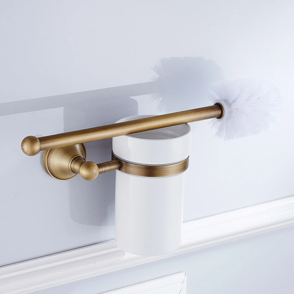 

Versatile Sturdy Construction - Rust-Proof Toilet Brush Holder For Bathroom Easy Installation Toilet Brush Toilet Brush