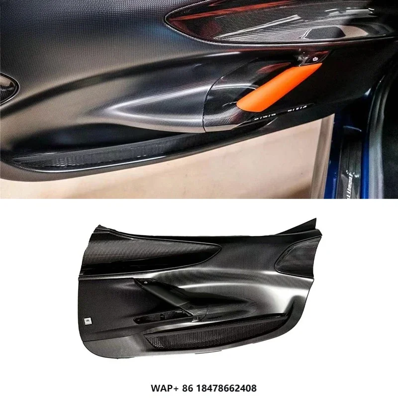 Automotive Accessories OEM Style Dry Carbon Fiber Body Auto Parts Interior Door Panels for Ferrari SF90