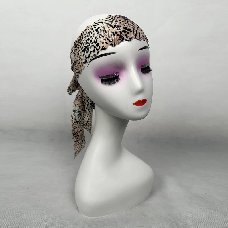 Customized Latin Belly Dance Exclusive Headband Women's Leopard Lace Headband Performance Competition Accessories Headband