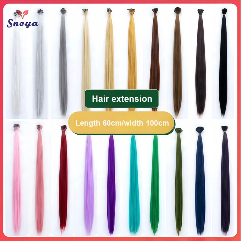 Snoya Versatile synthetic hair extensions which designed to increase hair volume in MaoNiang style pink purple black blue
