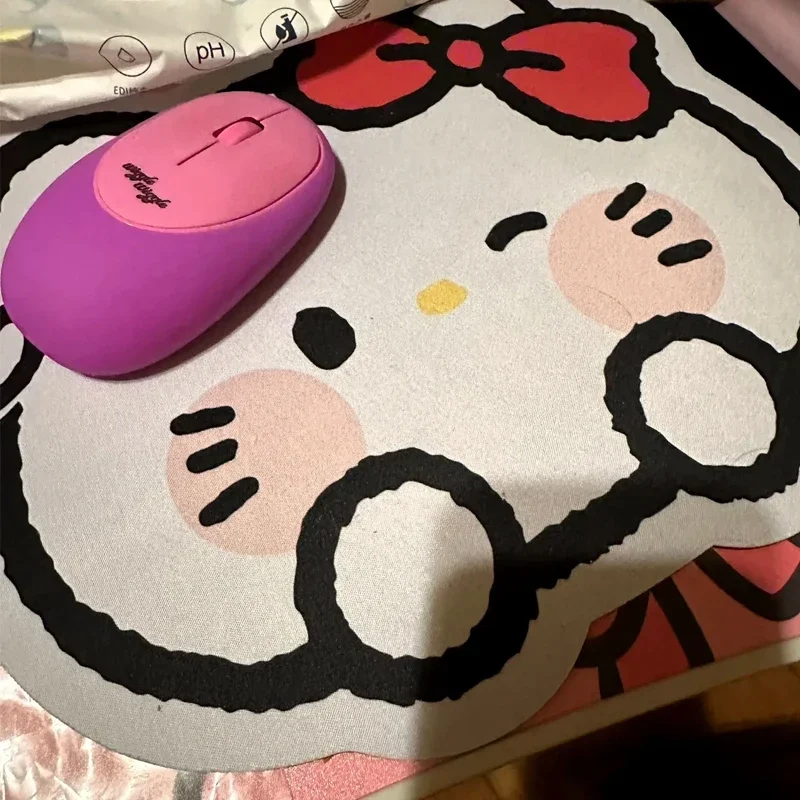 Sanrio Hello Kitty Cute Cartoon Mouse Pad Notebook Rubber Pad Keyboard Protection Desk Mat Office Desktop Non-slip Mouse Pad