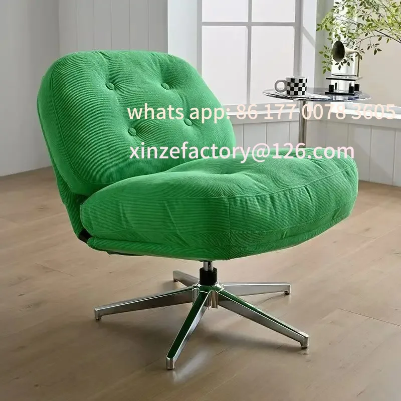 

Customizable Ergonomic Chair Home Living Room Balcony Sofa Chair Rotatable Lifting Soft Single Chair with Backrest Sofa Leisure