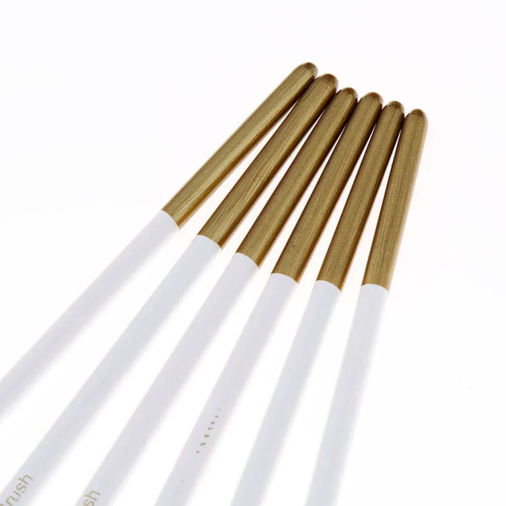 

2Set Nail Art Pen Brush Nylon Wool DIY Acrylic Painting Tools Portable Fine Manicure Tools for Natural False Acrylic Nails