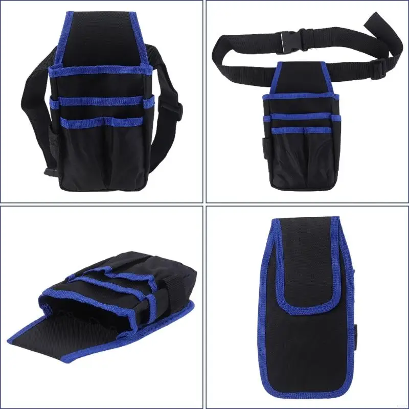 Professionele kwaliteit 26x13cm taille Tool Bag met 14 opslagcompartimenten Design M4YD